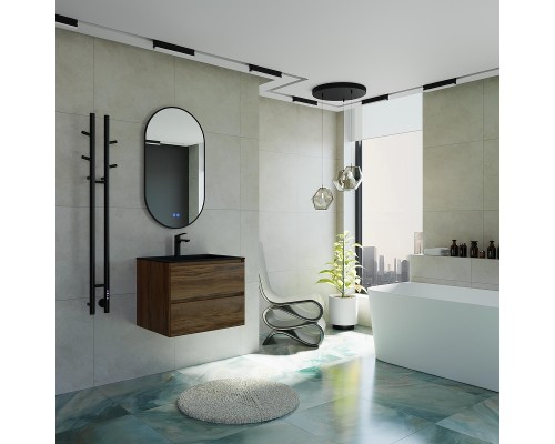 Электрический полотенцесушитель Vincea 25х130 VTD-1D2BE цвет Черный матовый