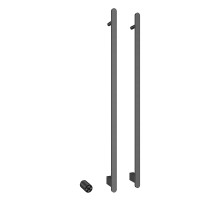 Электрический полотенцесушитель Vincea VTD-2VT1GM цвет Вороненая сталь