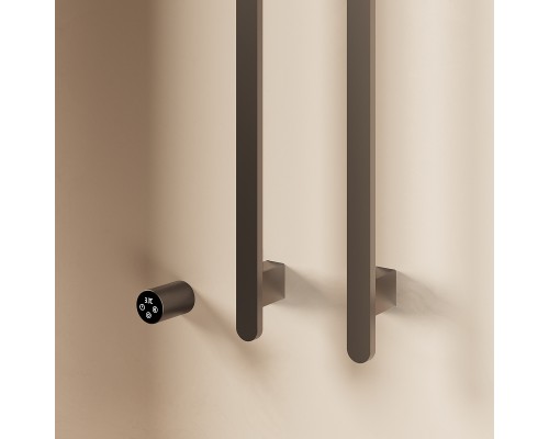 Электрический полотенцесушитель Vincea VTD-2VT1GM цвет Вороненая сталь