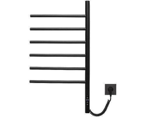 Электрический полотенцесушитель Vincea 43х80 VTD-1S2CBE Черный матовый
