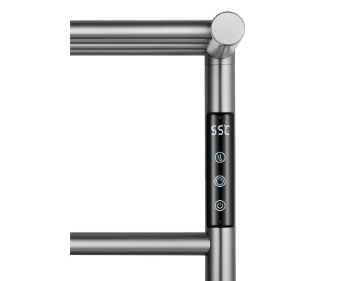 Электрический полотенцесушитель Wonzon & Woghand Bonn 47,5х49,9 R WW-AL402-BR с полкой цвет Брашированный никель