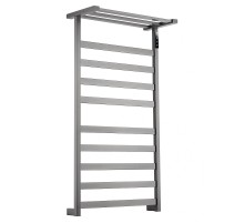 Электрический полотенцесушитель Wonzon & Woghand Frankfurt 48х90 WW-1029-GM с полкой цвет Темный графит