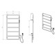 Электрический полотенцесушитель Wonzon & Woghand Wismar 47,5х90,4 R WW-AL202-BR цвет Брашированный никель