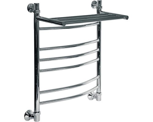 Водяной полотенцесушитель Ника Arc ЛД/ВП (г2) 60x50 с полкой Хром