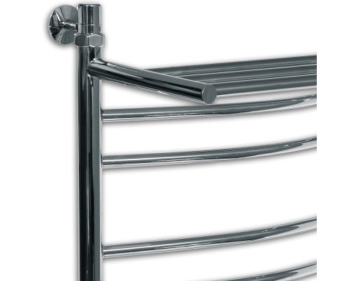 Водяной полотенцесушитель Ника Arc ЛД/ВП (г2) 60x50 с полкой Хром