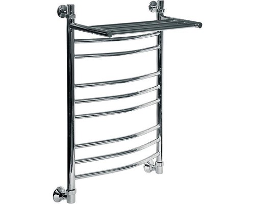 Водяной полотенцесушитель Ника Arc ЛД/ВП (г2) 80x40 с полкой Хром