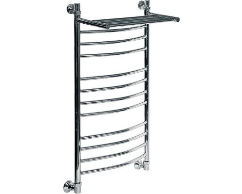 Водяной полотенцесушитель Ника Arc ЛД/ВП (г2) 100x40 с полкой Хром