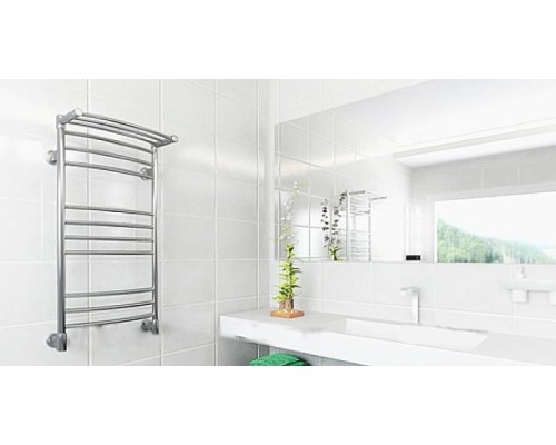 Водяной полотенцесушитель Ника Arc ЛД/ВП (г2) 120x50 с полкой Хром