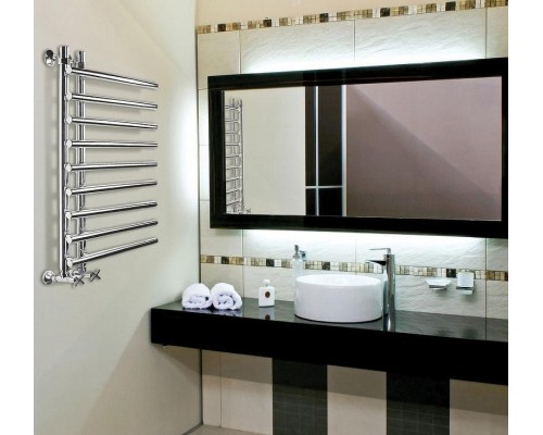 Водяной полотенцесушитель Ника Bamboo ЛБ 4 60x60 Хром