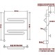 Электрический полотенцесушитель Ника Curve ЛZ 60/60 Хром
