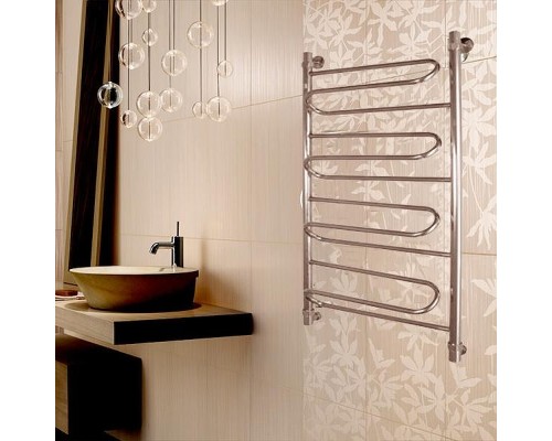 Водяной полотенцесушитель Ника Curve ЛZ 60x60 Хром