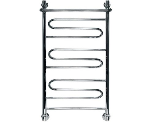 Водяной полотенцесушитель Ника Curve ЛZ/ВП 80x60 с полкой Хром