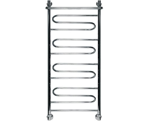 Водяной полотенцесушитель Ника Curve ЛZ/ВП 100x60 с полкой Хром