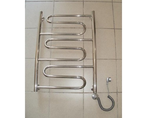 Электрический полотенцесушитель Ника Curve ЛZ Эл. 60x60 Хром