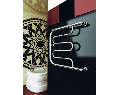 Водяной полотенцесушитель Ника Econ ПМ1 60x40 с полкой Хром