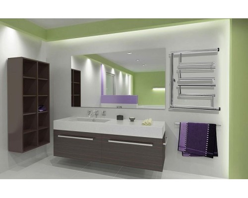 Водяной полотенцесушитель Ника Econ ПМ3 50x80 с полкой Хром