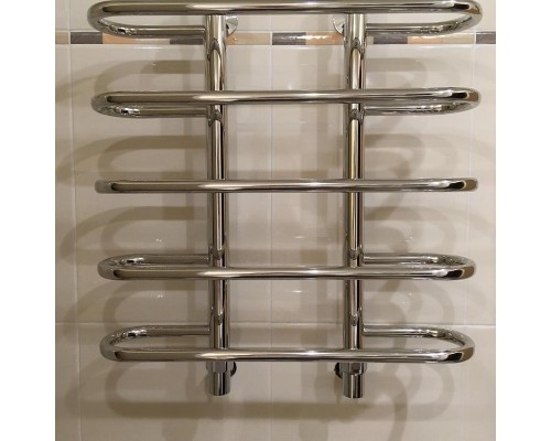 Водяной полотенцесушитель Ника Mix Вираж 80x50 Хром