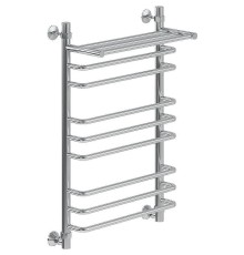 Водяной полотенцесушитель Ника Quadro Л90 г2 ВП 80x50 с полкой Хром