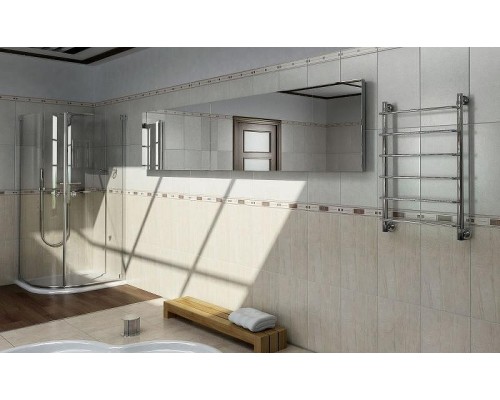 Водяной полотенцесушитель Ника Quadro Л90 60x60 Хром