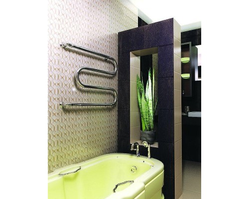 Водяной полотенцесушитель Ника Simple М1/СП 60x80 с полкой Хром