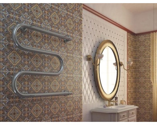 Водяной полотенцесушитель Ника Simple М1/СП 60x80 с полкой Хром