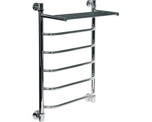 Водяной полотенцесушитель Ника Trapezium ЛТ/ВП 80x60 с полкой Хром