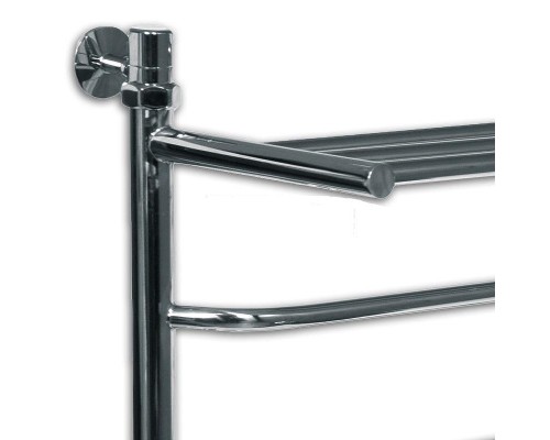 Водяной полотенцесушитель Ника Trapezium ЛТ/ВП 80x60 с полкой Хром