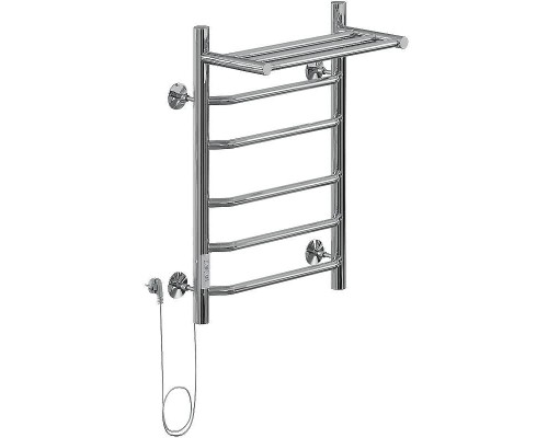 Электрический полотенцесушитель Ника Way-3 60/40 с полкой Хром