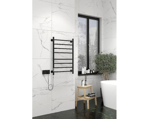 Электрический полотенцесушитель Ника Way-3 80/40 Черный матовый
