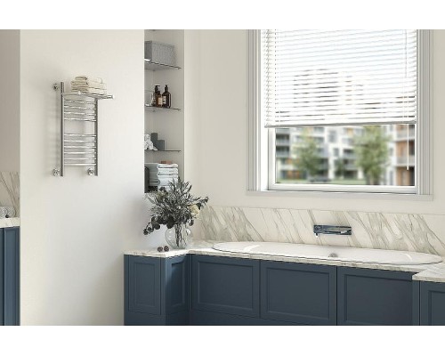 Водяной полотенцесушитель Сунержа Богема+ 600х500 00-0223-6050 с полкой Хром