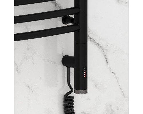 Электрический полотенцесушитель Сунержа Богема 3.0 выгнутая 80x40 31-5803-8040 цвет Матовый чёрный