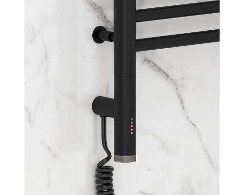 Электрический полотенцесушитель Сунержа Богема 3.0 прямая 80x30 31-5804-8030 цвет Матовый чёрный