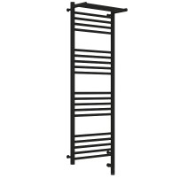 Электрический полотенцесушитель Сунержа Богема 3.0 с 1 полкой 120x40 31-5807-1240 цвет Матовый чёрный