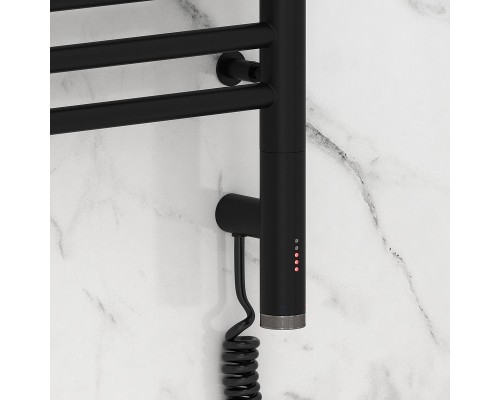 Электрический полотенцесушитель Сунержа Богема 3.0 с 1 полкой 120x40 31-5807-1240 цвет Матовый чёрный