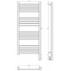 Электрический полотенцесушитель Сунержа Богема 3.1 прямая 120x50 071-6005-1250 цвет Сатин