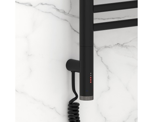 Электрический полотенцесушитель Сунержа Богема 3.1 прямая 120x60 31-6004-1260 цвет Матовый чёрный