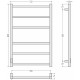 Электрический полотенцесушитель Сунержа Формат 27 80x50 12529-8050 цвет Белый