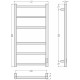 Электрический полотенцесушитель Сунержа Формат 27 80x40 30528-8040 цвет Матовый белый
