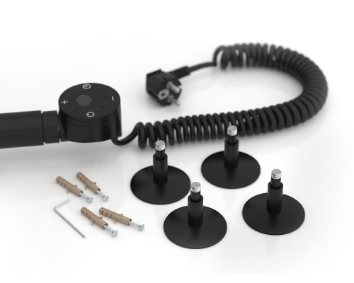 Электрический полотенцесушитель Сунержа Формат 12 80x50 31512-8050 цвет Матовый чёрный