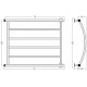 Водяной полотенцесушитель Сунержа Минор 0602 60x80 00602-6080 Без покрытия