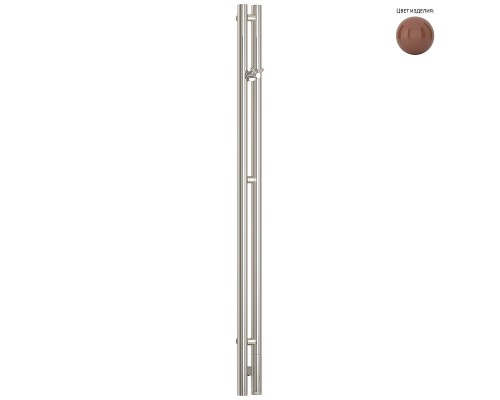 Электрический полотенцесушитель Сунержа Нюанс 3.0 120x8.5 8002-5843-1253 цвет RAL 8002 Сигнальный коричневый