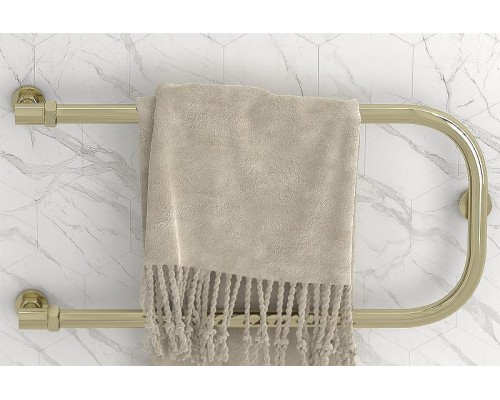 Водяной полотенцесушитель Сунержа П-образный 600х400 00-0004-6040 с двумя полками Хром