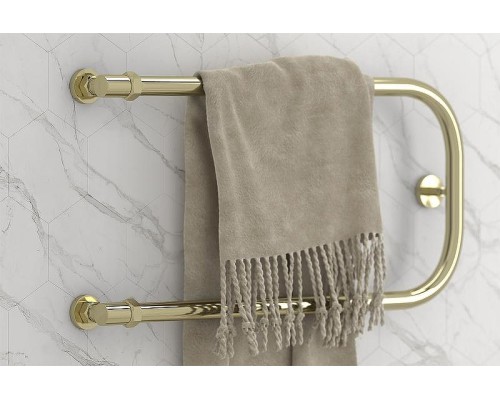 Водяной полотенцесушитель Сунержа П-образный 600х400 00-0004-6040 с двумя полками Хром