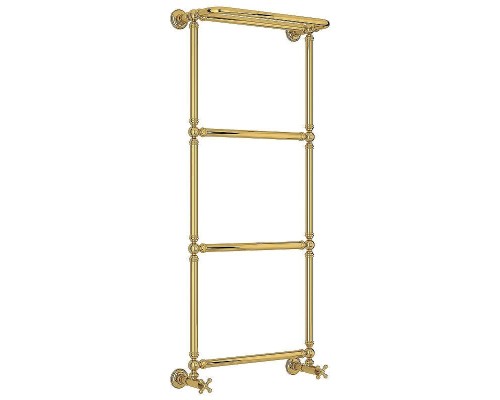 Водяной полотенцесушитель Сунержа Ренессанс 1386 1260х500 03-0281-1250 с полкой Золото