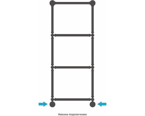 Водяной полотенцесушитель Сунержа Ренессанс 1386 1260х500 03-0281-1250 с полкой Золото