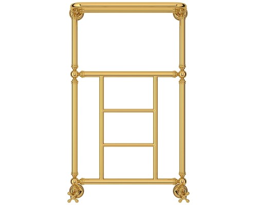 Водяной полотенцесушитель Сунержа Ренессанс 86x50 03-0282-8650 цвет Золото