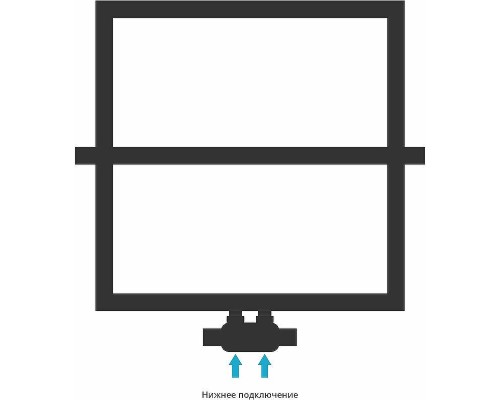 Водяной полотенцесушитель Сунержа Штиль EU50+ 530х530 00-0256-5353 Хром