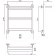 Водяной полотенцесушитель Сунержа Стилье Версия-Н1 600х500 00621-6050 Хром