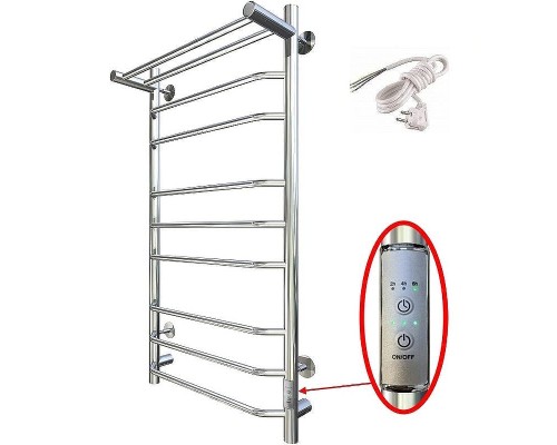Электрический полотенцесушитель Тругор Браво Пэк СП 3 П 80x50 с полкой Хром