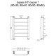 Водяной полотенцесушитель Тругор Браво 1 НП 80x50 Хром